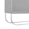 thumbnail image 3 of Nicole Miller Kenzington Sideboard with 4-Doors, Grey/Chrome, 3 of 9