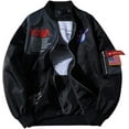 thumbnail image 1 of CORIRESHA Chaquetas bomber ajustadas para hombre Apollo NASA, 1 of 6