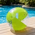 thumbnail image 4 of PVC Inflatable Beach Ball Colorful Marbled Pattern, Outdoor Pool Party Summer Toy, Easy Inflate Deflate Sturdy Waterproof Beach Ball, 4 of 7