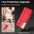 thumbnail image 6 of Dteck for Samsung Galaxy S22+ Plus Case, Galaxy S22 Plus 6.6 Inch Wallet Case with Kickstand Leather Card Holder, Phone Protective Back Cover for Samsung S22+ 5G,Red, 6 of 6