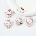 thumbnail image 1 of Kit de alfileres de solapa de gato para mujer, broches de esmalte de Anime Sanrio, Hello Kitty, accesorios de joyería de moda, regalo, 1 of 3