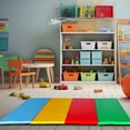 thumbnail image 5 of BalanceFrom 2-Pack 10ftx4ftx2in 4-Panel All-Purpose Folding Gymnastics Mat, Multicolored, 5 of 12