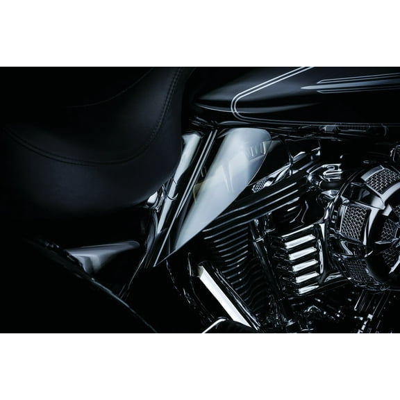 Kuryakyn Saddle Shields, Reflective Smoke for '09-'20 Touring
