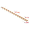 thumbnail image 4 of GUOOL 6x5 Pieces Wood Sticks Strips for Airplane Boat Model DIY Crafts 10x12mm, 4 of 9