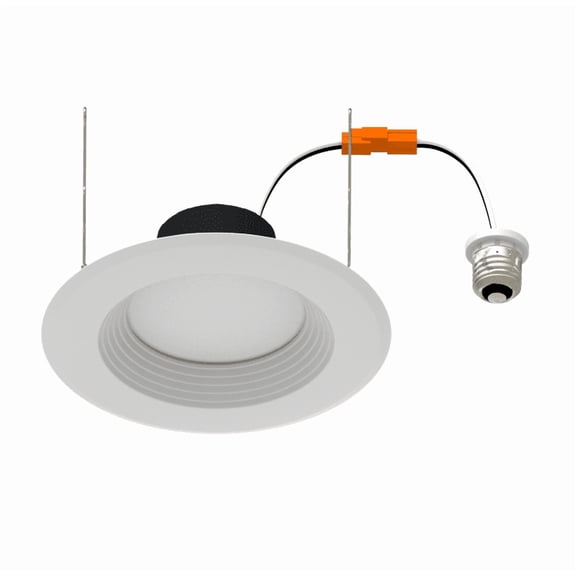 LED Retrofit Downlight 6in 14W CCT Select Dimmable Baffle Trim