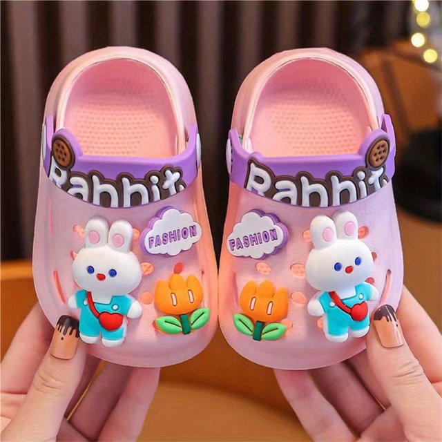 Comfortable & Non-Slip Cartoon Charms Clogs for Boys & Girls - Perfect for Summer Fun!
