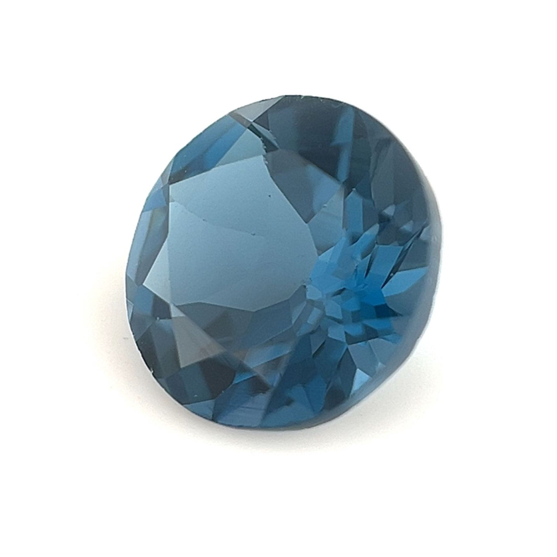 Certified Genuine 3 Carat London Blue Topaz Round Shape Brilliant Cut 9 mm Loose Gemstone December Birthstone