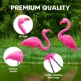 thumbnail image 5 of Joyfy 10 Pack Small Yard Flamingos Ornament Stakes Mini Pink Flamingo Yard Decor (3-10IN), 5 of 9
