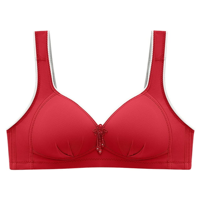 Birdeem Womans Printing Gathered Together Daily Bra Underwear No Rims