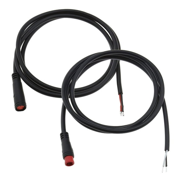 Micro Traders Pair of IP65M8 Waterproof Extension Cable 2 Pin Male and Female Ebike Electric Gear Sensor Scooter Cable 24AWG