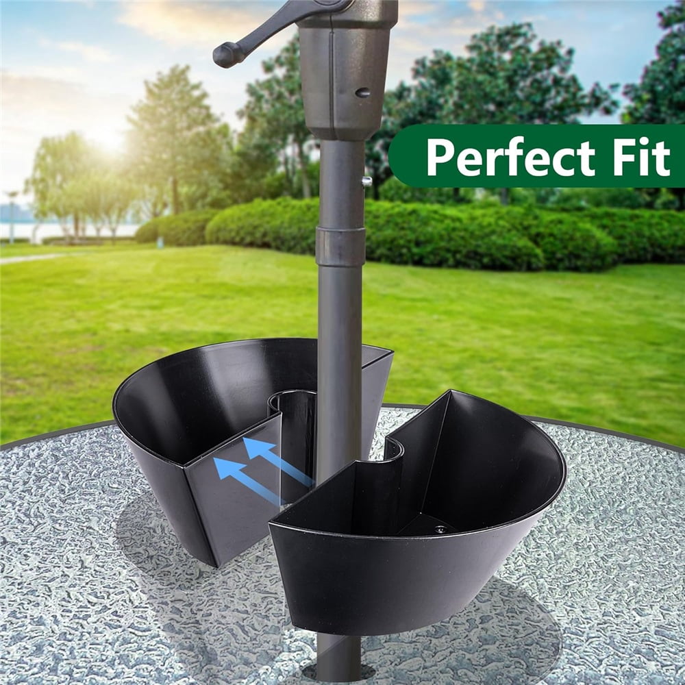 EBaokuup Umbrella Planters - Half Circle Planter Pots with Umbrella Hole - Flower Planters Pots Container for Indoor Outdoor Garden Home Plants