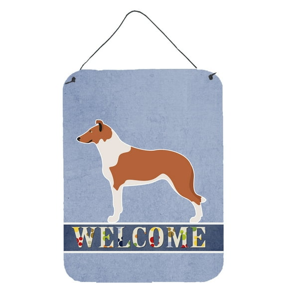 Smooth Collie Welcome Wall or Door Hanging Prints