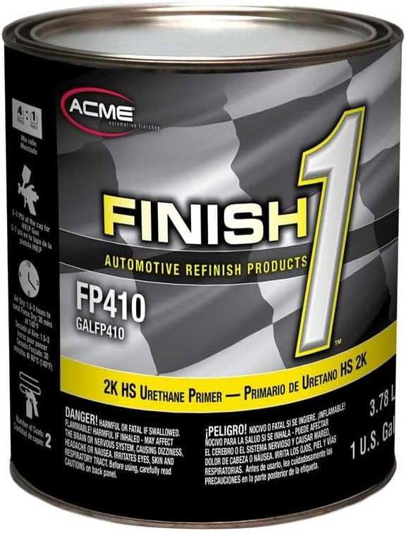 Finish 1 FP410-1 High Build 2K HS Urethane Primer Gallon 4:1 Mix Gray
