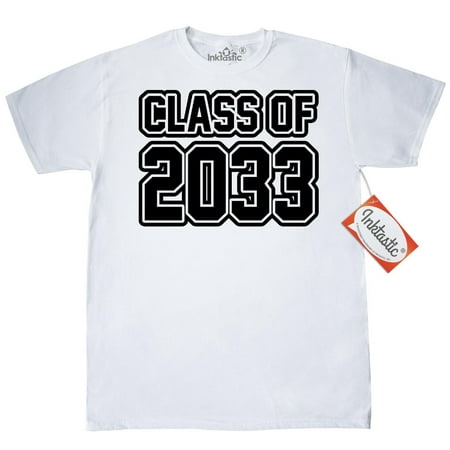 Inktastic Class Of 2033 T-Shirt High School Graduation Graduate Mens Adult Clothing Apparel Tees (Best High School Graduation Gifts For Boys)