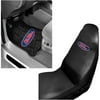 NCAA Mississippi 2 pc Front Floor Mats and Mississippi Car Seat Cover Value Bundle