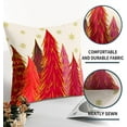 thumbnail image 6 of Red Christmas Pillow Covers 16x16 Inch Set of 2 Santa Tree Gold Snowflake Xmas Decorative Square Throw Pillows for Couch Winter Holiday Pillow Cases Farmhouse Home Decor for Sofa Porch Outdoor, 6 of 6
