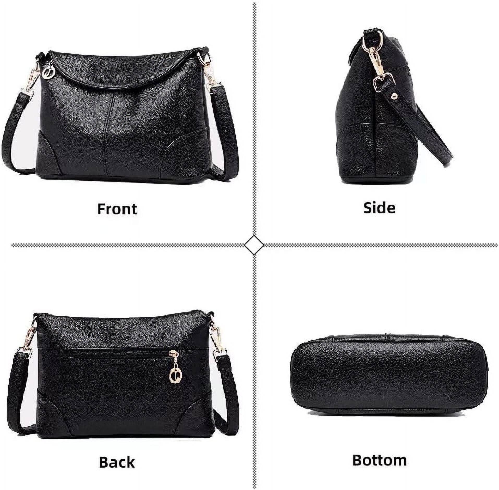 Municipal Crossbody Bag for Women Shoulder Hobo Purse Roomy Leather Handbag Multi Pockets Messenger Satchel