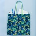 thumbnail image 4 of Lilly Pulitzer Blue and Green Large Eco Tote, Market Shopper Bag, Oversize Reusable Grocery Tote with Comfortable Shoulder Straps, 13.5" x 14", (The Hottest Spot Navy), 4 of 5
