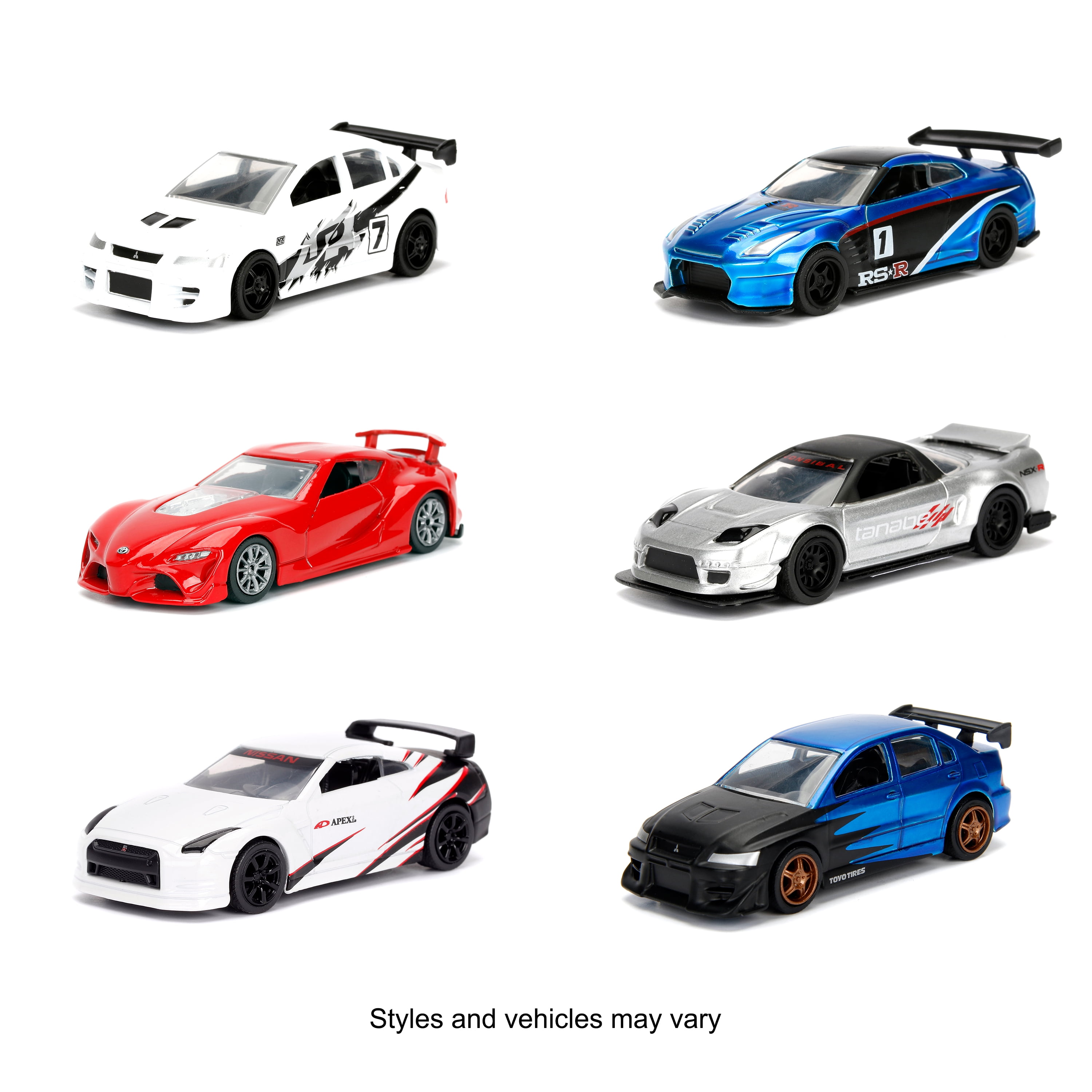 JDM Tuners 164 Scale Diecast Styles May Vary Play Vehicles