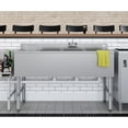 thumbnail image 4 of 48" 3-Compartment Commercial Under-Bar Sink with 3" Backsplash Left Drainboard, 4 of 6