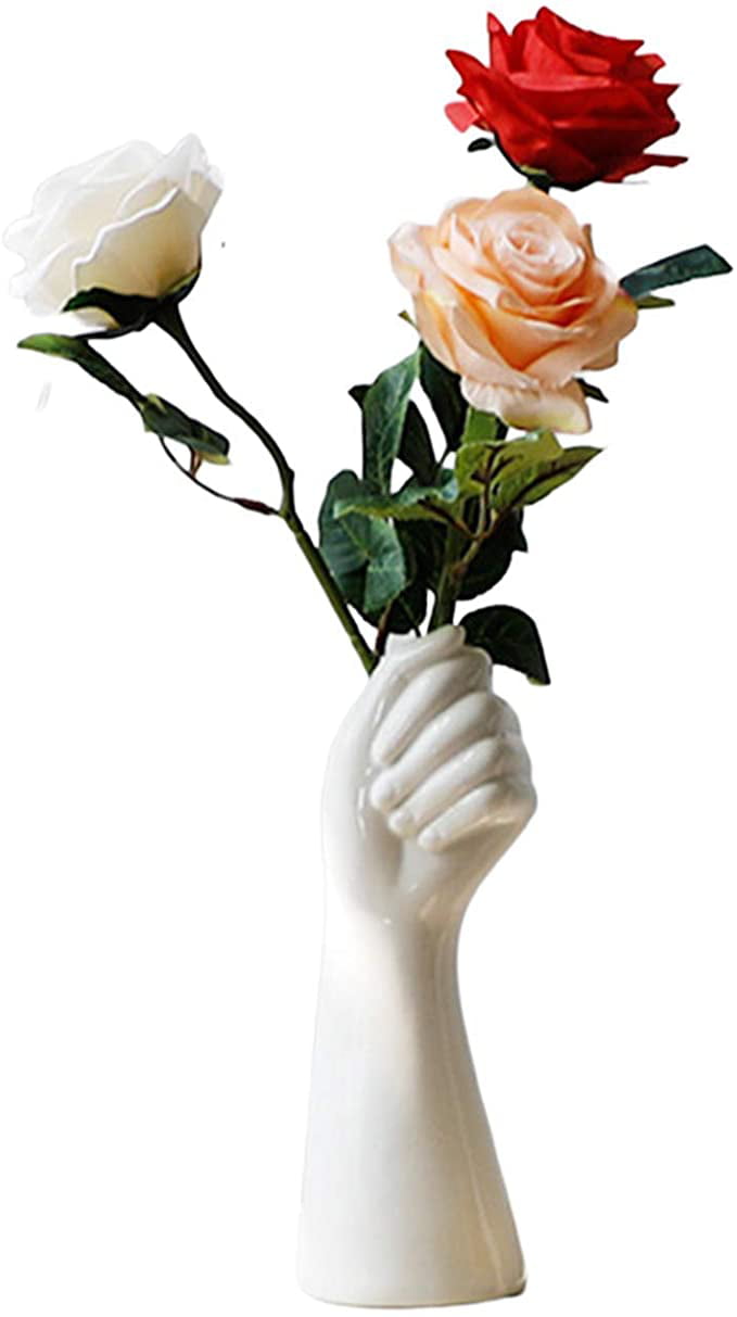 Color : Gray Vase Home Decoration Classic Ceramic Flower/Dry Flower Arrangement for Home/Office Decoration 