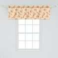 thumbnail image 2 of Ambesonne Squirrel Window Valance, Fluffy Rodents Snowfall, 54" X 18", Peach Orange Brown, 2 of 3