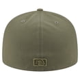 thumbnail image 4 of Men's New Era Olive Miami Marlins Color Pack A-Frame 59FIFTY Fitted Hat, 4 of 5