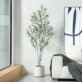 thumbnail image 1 of DR.Planzen Artificial Tree, 6 ft Indoor Multi-Trunk Olive tree, Perfect for Home, Office Decor, 1 of 9