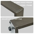 thumbnail image 7 of Planntonneo Classic Swivel Glider Chair Set of 2, Patio Cushioned Lounge Swivel Rocker for Balcony Yard, Grey Wicker and Grey Cushions, 7 of 7