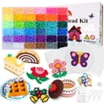 thumbnail image 1 of Kit de manualidades Fuse Beads QUEFE 11800 unidades, 36 colores para niñas mayores de 5 años, 1 of 7