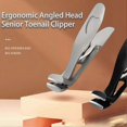 thumbnail image 4 of Nail clippers for seniors, thick nails, large, angled head, ergonomic, 4 of 5