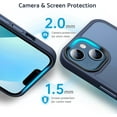 thumbnail image 5 of for iPhone 13 Mini Case, [Support Wireless Charging] Soft Silicone Slim Anti-Scratch Phone Case for iPhone 13 Mini 5.4 inch, Blue, 5 of 14
