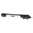 thumbnail image 2 of Rear Bumper Lip Rear Bumper Diffuser Car Refitting Rear Bumper Lip 4-Outlet Dual Color Diffuser Car Refitting Fit For  City 15-17, 2 of 8