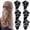 Black-2pcs, variant on Sparkling Crystal Stone Braided Hair Clips, 2026 New Elegant Decorative Hair Accessories for Party, Easily Braided Hair Bands, Rhinestone Hairs Clips for Women and Girls (Multi-color, 2pcs)