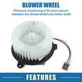 thumbnail image 4 of Motor de soplador de calefacción HVAC Unique Bargains No.68163782AA, ensamblaje de ventilador de motor de soplador HVAC para Dodge Dart 2013, 4 of 6