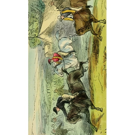 Sporting Sketches Home & Abroad 1866 The Best 14-hander in England Stretched Canvas - G Bowers (24 x