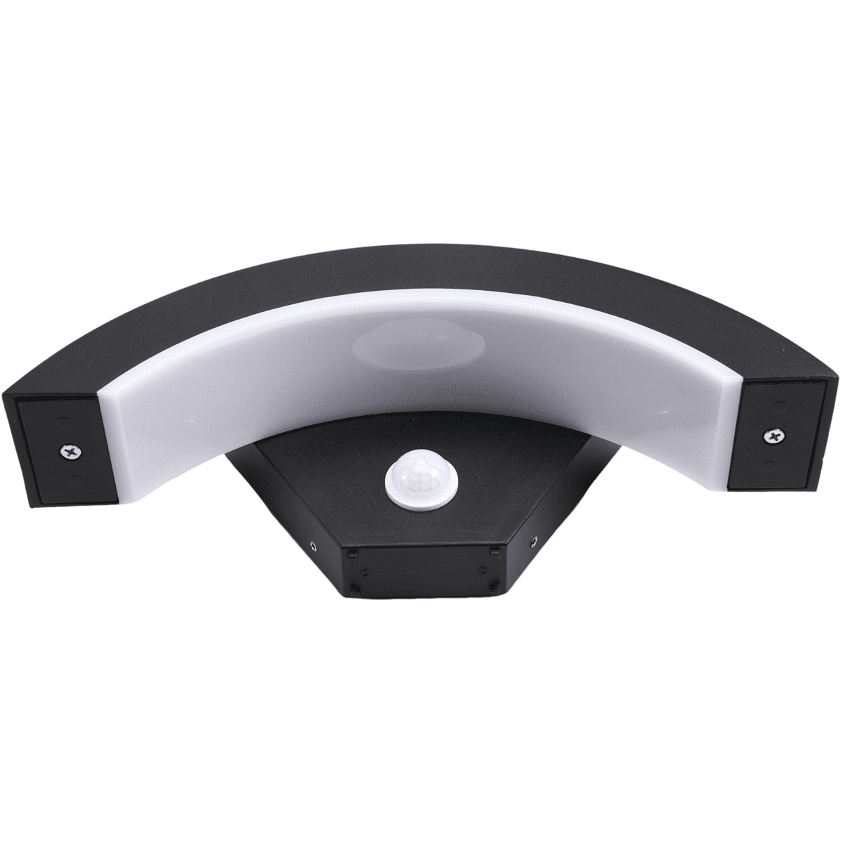 Outdoor LED Wall Light Balcony Exterior Wall Courtyard Induction Light Corridor Lighting Decorative Light Warm Light,1 * Induction Light,Black