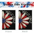 thumbnail image 6 of 4th of July Patriotic Garden Flag 12.5x18 Double Sided for Outside, Welcome American Daisy Memorial Day Independence Day Holiday Outdoor Yard Flag Deoration 4-12, 6 of 6