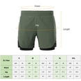 thumbnail image 7 of Traning 2-In-1 Men Running Shorts With Towel Loop Pockets Quick Dry Exercise Shorts For Training Gym Workout, 7 of 7
