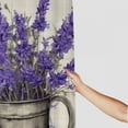 thumbnail image 3 of COMIO Lavender Purple Flowers Shower Curtain for Bathroom Decoration White, 3 of 6