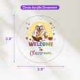 thumbnail image 4 of Welcome to Golden Retriever Classroom Teacher Dog Mom Acrylic Round Ornament Goldens Dog Lover Gifts Idea Home Tree Decor - 02015, 4 of 4