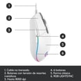 thumbnail image 3 of Mouse Logitech G203 LightSync Blanco, 3 of 4