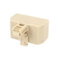 thumbnail image 2 of Beige Plastic RJ11 6P4C Male to 3 Ports Female Telephone line Splitter Connector, 2 of 3