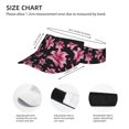 thumbnail image 3 of Daiia Lilies Flowers Pattern Sport Sun Visor Hats Visor Cap Adjustable Empty Top Baseball Cap Cotton Ball Caps for Women and Men, 3 of 7