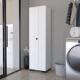 thumbnail image 4 of Miekor Furniture Broom Cabinet Lucin, Garage, White 0169, 4 of 7