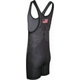 thumbnail image 3 of Exxact Sports Reversible Youth Wrestling Singlet For Boys, Premium Powerlifting Singlet, Kids Wrestling Singlets For Training (Black / Gray, YS), 3 of 7