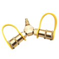 thumbnail image 1 of koolsoo 1/4'' Propane Y Splitter Quick Connect Y Adapter Camping Stove Brass, 1 of 8