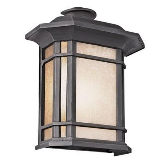 5821-1 BK-Trans Globe Lighting-San Miguel - 12 Inch One Light Outdoor Wall Lantren