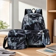 thumbnail image 6 of Trendy Graffiti Print Backpack 3-Piece Set, Water Resistant School Backpack with Small Shoulder Bag and Pencil Pouch, Casual Daypack for Teens Boys Girls Outdoor Travel, 6 of 6