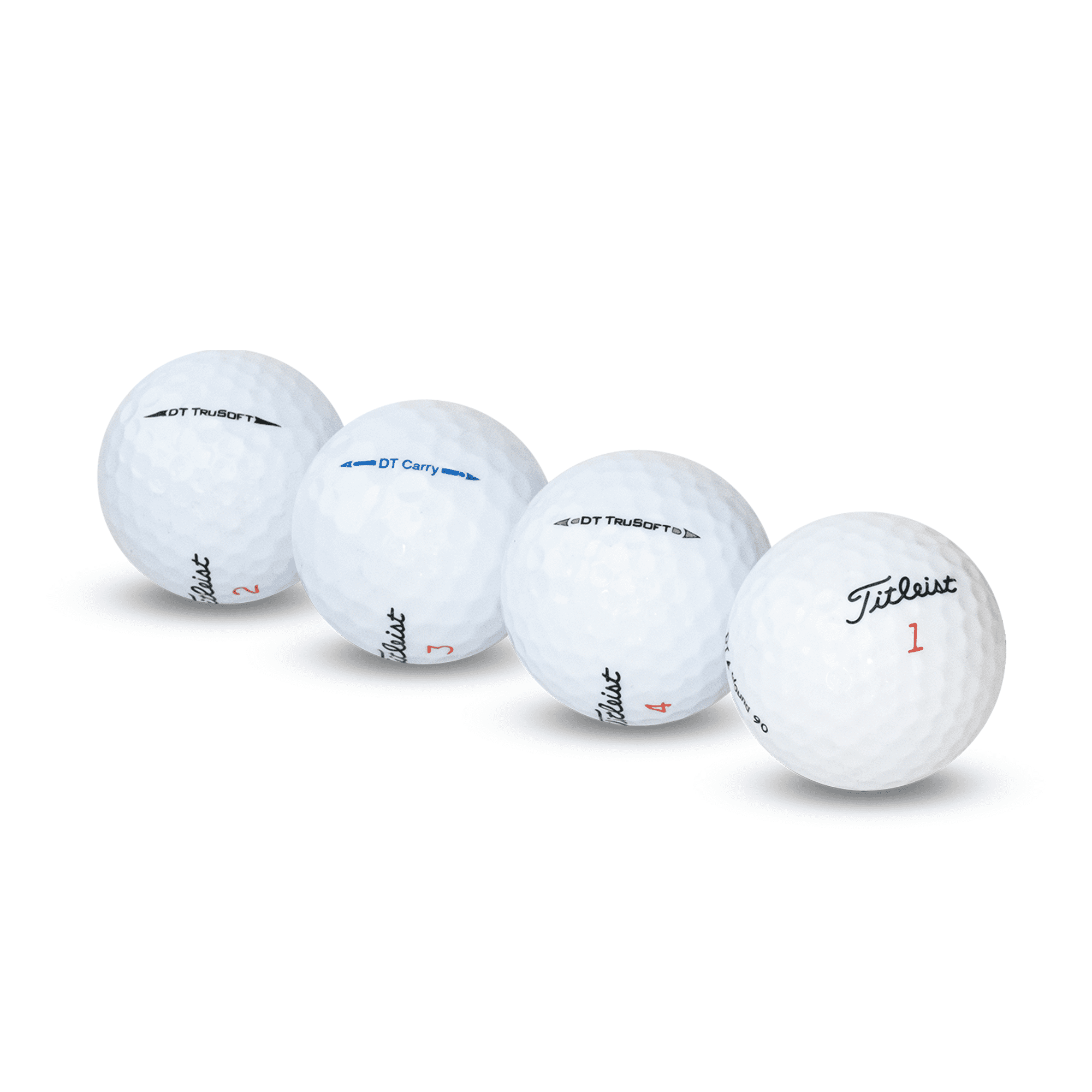 Golf Ball Nut – Recycled Golf Balls for Titleist Mix – 3A Good Quality – 48-Pack, White